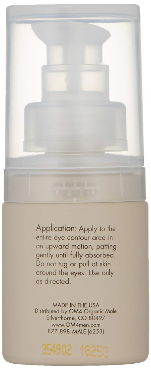 Organic Male OM4 Refine: Radical Fine Line Eraser Eye Gel - Age Corrective, Reduce Fine Lines, Puffiness