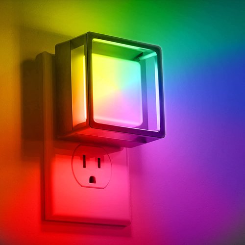 DORESshop Night Light for Kids [2 Pack], Color Changing Baby NightLight, Night Lights Plug Into Wall, Dusk to Dawn Sensor, Plug in Night Light for Kids Room, Nursery, Bedroom, Kitchen, Hallway