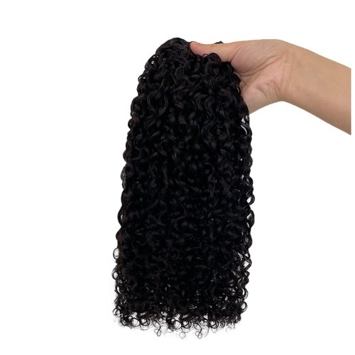 Water Wave Bundles Human Hair Burmese Curly Human Hair Double Weft Wet and Wavy 15A Unprocessed 100% Pure Protein Brazilian Hair for Black Women 26 Inch Natural Color 85G