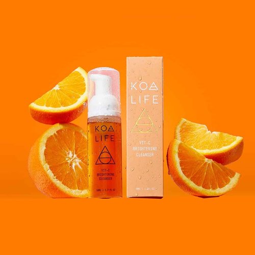 Vitamin C Collection - Bundle Discount | Vit-C Brightening Cleanser 30ML & Vit-C Brightening Oil 15ML & Gua Sha Massage Tool | Anti-Aging, Treats Hyperpigmentation, Brightens, Evens Skin Tone