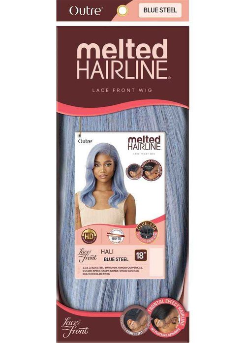 Outre Lace Front Wig - Melted Hairline - Hali (DR2/CHOCOLATE SWIRL)