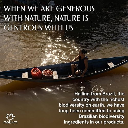 Natura – Tukumã Body Care Bundle – Hyaluronic Acid Boosting Body Lotion, Biphase Shower Oil & Hand Cream – Deep Hydration, Improves Texture & Elasticity, Vegan Brazilian Skincare Set