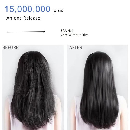 Lailisapex Hair Dryer, Blow Dryer with Diffuser, with 110,000 RPM Motor Professional High-Speed Blow Dryer for Fast Drying, Low Noise Ionic Hair Dryer, 4 Temps & 2 Speeds, for Home, Salon, White