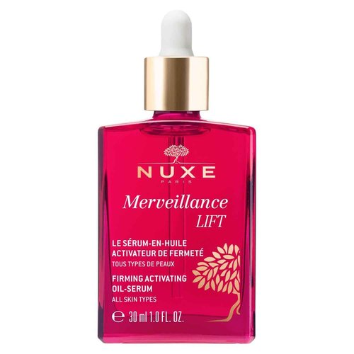 NUXE Merveillance Lift and Smooth Anti-Aging Face Serum With Micro-Algae Oil for Firming & Rejuvenating Skin, 1 Fl Oz