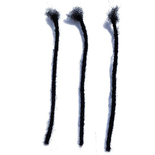 YONNA Human Hair Microlocks Sisterlocks Dreadlocks Extensions 20Locs Full Handmade (Width 0.4cm) 10inch Natual Black #1B