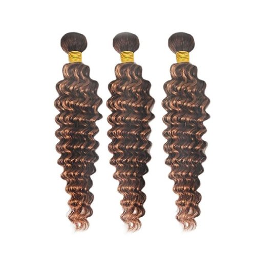 Habiliana Bundles Human Hair 16 18 20 Inch Deep Wave P4/30 Human Hair Bundles 11A Unprocessed Brazilian Virgin Quick Weave Hair Extensions for Black Women