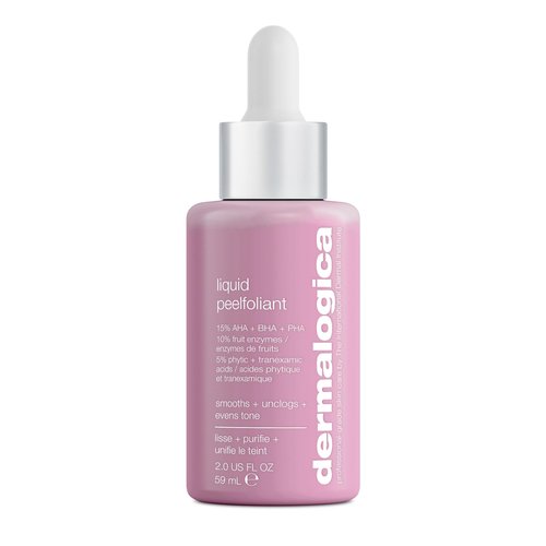 Dermalogica Liquid Peelfoliant with Glycolic Acid, Face Exfoliator Peel with AHA BHA PHA, Smooths Fine Lines and Wrinkles, Unclogs Pores, and Improve Skin Tone - 2 fl oz
