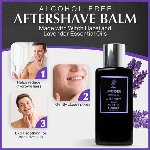 Castle Forbes Oil Aftershave Balm, Lavender, 5 oz.