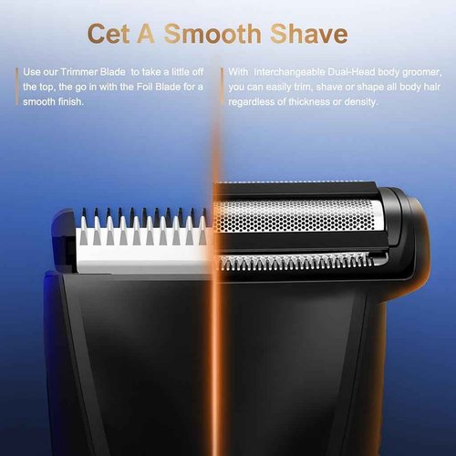 OTY Kit Get It All – Head Shaver & Body Trimmer for Men | Bald Groomer + Special Intimate Trimmer, Waterproof Cordless 8-in-1 Complete Grooming Kit