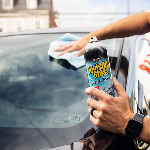 Invisible Glass 91164-6PK Premium Aerosol Glass and Window Cleaner for Auto and Home Cleans Glass, Windows, Windshields, and More, Streak-Free, Ammonia-Free, Tint-Safe, 19 oz (Pack of 6)