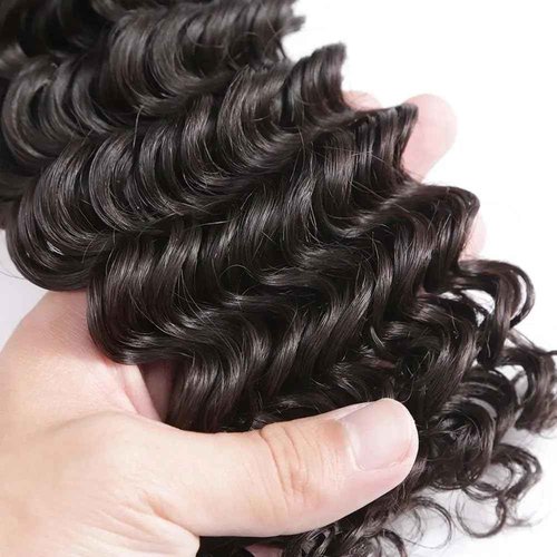 Loose Deep Wave Bundles Human Hair 34 34 34 Inch Deep Curly Human Hair Bundles Quick Weave Unprocessed Brazilian Remy Hair Extensions Double Weft Natural Look For Women