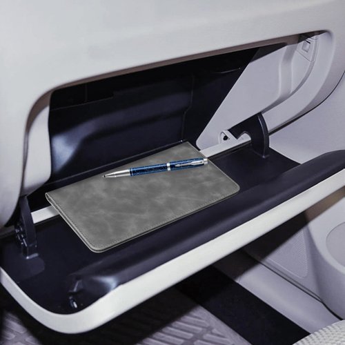 CoBak Car Registration and Insurance Holder - Vehicle Glove Box Car Organizer,Auto Truck Comparment Accessories Case with Magnetic Closure for Driver License,Cards