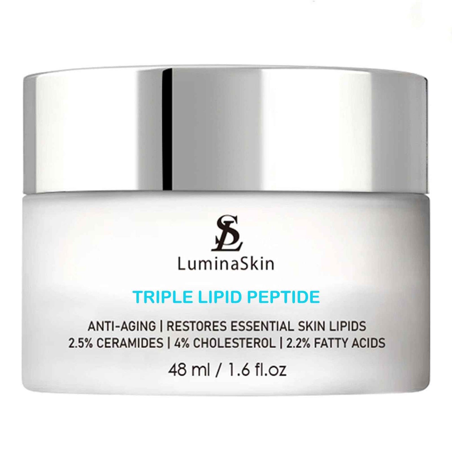 LuminaSkin Triple Lipid Peptide - Restore & Fix Mature Skin Advanced Anti-Aging Cream for Radiant, Smooth Skin