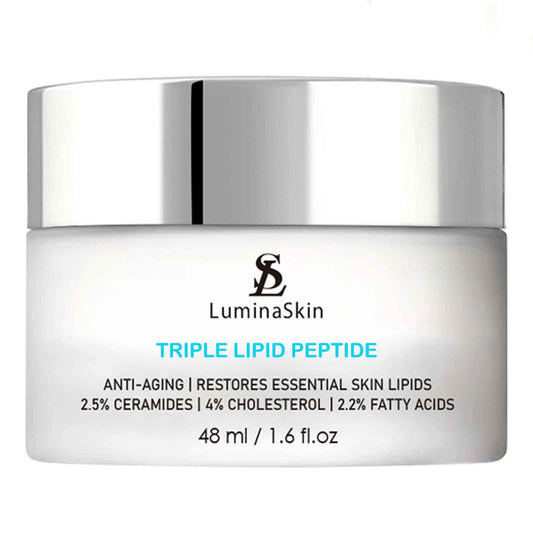 LuminaSkin Triple Lipid Peptide - Restore & Fix Mature Skin Advanced Anti-Aging Cream for Radiant, Smooth Skin