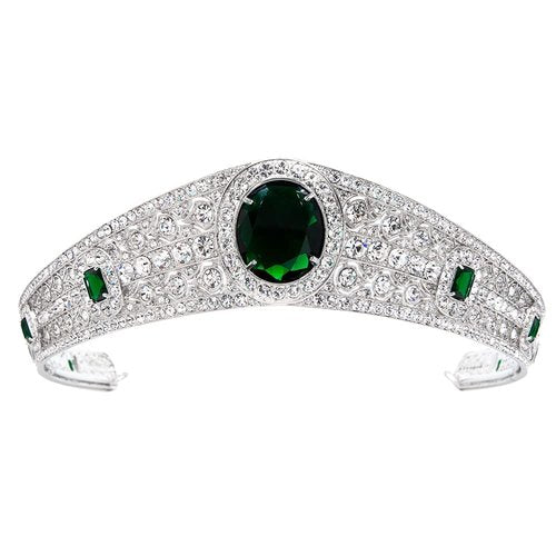 The Greville Emerald Kokoshnik Replica Tiara,Princess Eugenie Wedding Tiara HG086A