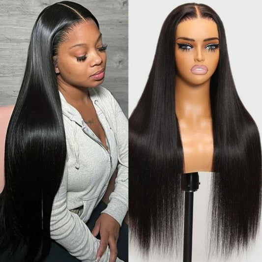 punhurt HD Lace Front Wigs Human Hair Pre Plucked Pre Bleached with Baby Hair Ear to Ear 13x6 Lace Frontal Wig 100% Brazilian Unprocessed Virgin Human Hair Wigs for Women 200% Density (26 Inch)