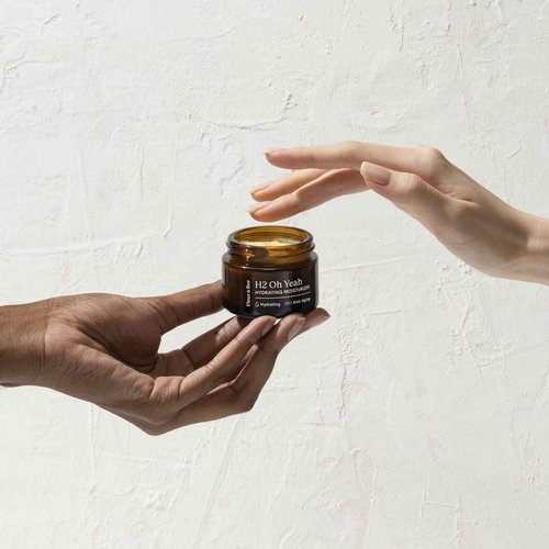 FLEUR & BEE Ultra Hydrating Moisturizer | Clean, 100% Vegan | Super Intense Hydration Moisturizer for Dry Skin with Anti Aging Properties | H2 Oh Yeah 1.5 oz