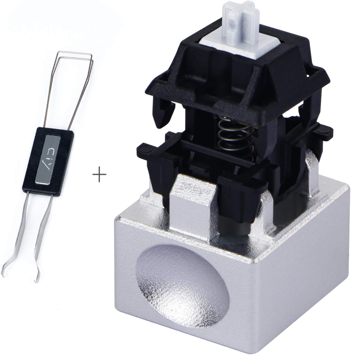 Aluminum Alloy Switch Opener with Keycap Puller for Cherry MX Switches – Orange