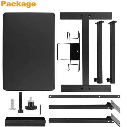 Tattoo Armrest Height Adjustable Oversized Soft Tattoo Armrest for Tattoo Supplies (Black-Old Model)