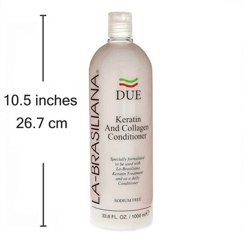 La-Brasiliana Due Keratin and Collagen Conditioner, 33.8 fl.oz.