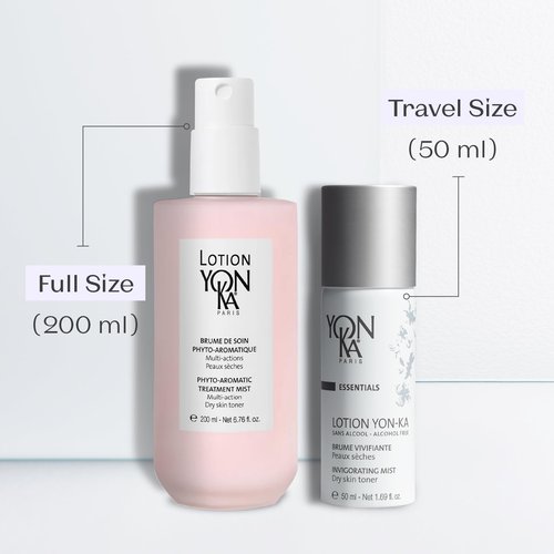 Yon-Ka Hydrating Face Toner, Natural Toning Spray for Dry & Sensitive Skin with Hydrating Face Toner Travel Size | Alcohol-Free and Paraben-Free | Set of 2, 6.76 fl oz and 1.69 fl oz