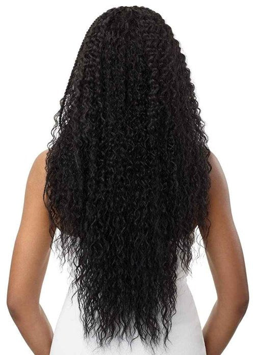 Outre 13x4 Hand Tied Lace Frontal Wig - STITCH BRAID RIPPLE WAVE 30" (DR Chai Latte)
