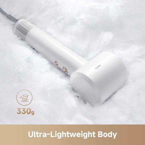 Mova Turbo Hair Dryer, 110000 RPM High-Speed Motor Blow Dryer Negative lon Care for Rapid Drying, 58dB Low Noise Constant Temperature Hairdryer, 0.72lb Ultra-Lightweight for Travel