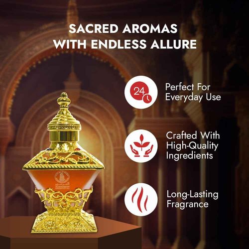 Al Haramain Attar Al Kaaba for Unisex - Arabian Perfume for Women and Men - Long Lasting Fragrance - Arabic Perfume - Eau De Parfum Oil - 3.33 oz EDP Spray