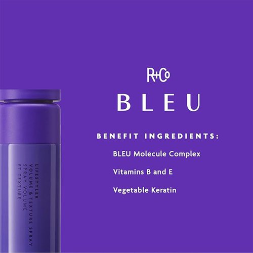 R+Co BLEU Ingenious Thickening Shampoo (8.5 oz) & LifeStyler Volume + Texture Spray (8.3 oz) – Adds Thickness, Volume, Texture, Body, and Movement – Vegan, Cruelty-Free, Set of 2