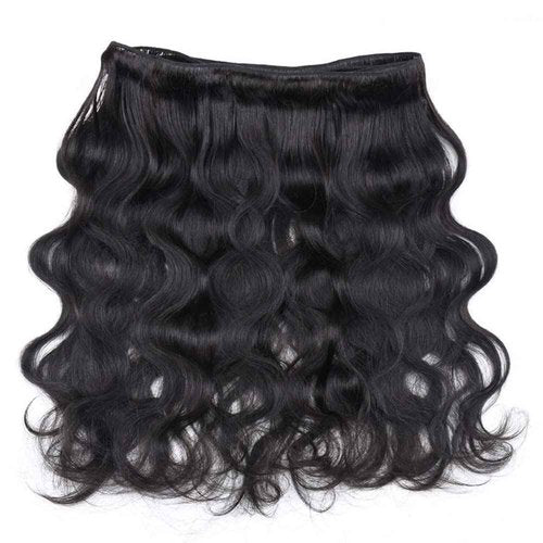 Body Wave Bundles Human Hair 16 18 20 22 Inch 100% Unprocessed Brazilian Human Hair 4 Bundles For Black Women Body Wave Hair Extensions Natural Color
