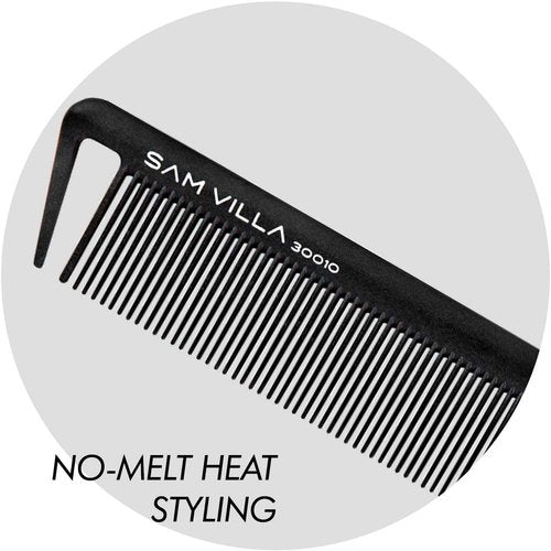 Sam Villa Signature Series Professional 8-Piece Cutting & Hair Parting Comb Set With Case