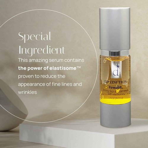 Distinction Firmalift Firming Face & Eye Serum – Anti Aging Serum Lotion Cream and Moisturizer | Helps Reduce the Appearance of Fine Lines and Wrinkles, Soothes (1 Fl Oz, 2 Pack)