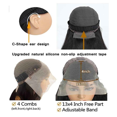 BestFun 220% Density 1B/27 Balayage Highlight Lace Front Wig Human Hair Pre Plucked 13x4 HD Lace Ombre Body Wave Wig Glusless Wigs Human Hair for Women 18 Inch