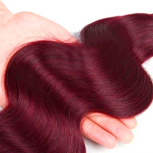 26 26 26 inch 99J Human Hair Bundles Burgundy Body Wave 3 Bundles Red Body Wave Human Hair Weave Bundle 99j Color