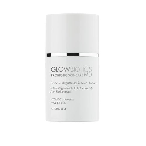 Glowbiotics Probiotic Brightening Renewal Lotion 1.7 fl oz – Lightweight Dark Spot Correcting Moisturizer with Hyaluronic Acid Niacinamide and Green Tea