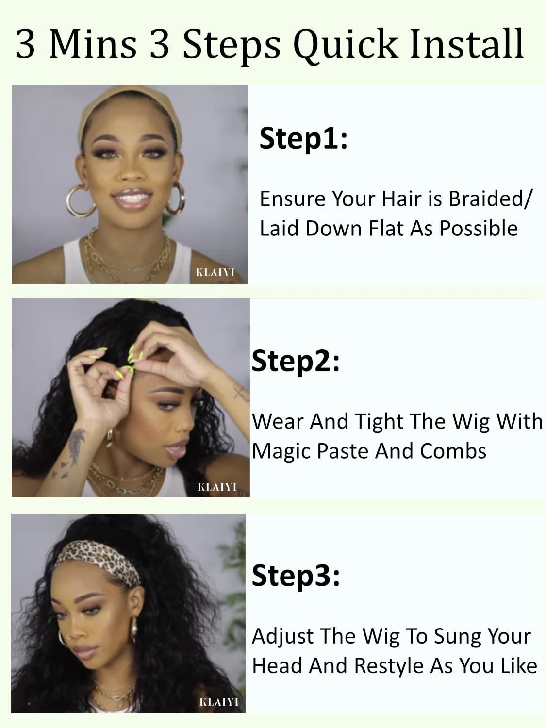 KLAIYI Ombre Brown Yaki Straight Headband Wig Human Hair Glueless Wear and Go Wig with Dark Roots Drawstring Chestnut Kinky Clip In Half Wigs for Black Women No Lace No Glue 30S Ready to Wear 18Inch