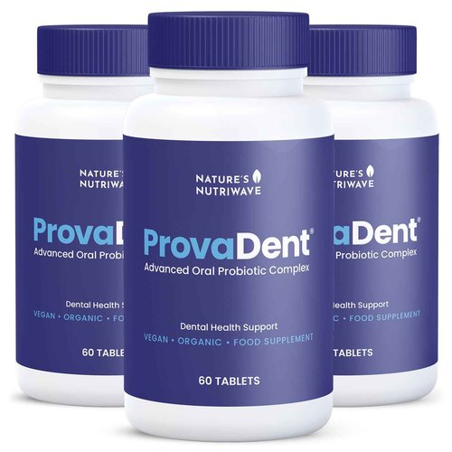 Nature’s NutriWave ProvaDent - Original Formulated Supplements for Teeth and Gums Health | Bad Breath Treatment for Adults | Boosts Oral Health - 100% Natural, Made in USA, 60 Tablets, 3 Month Supply