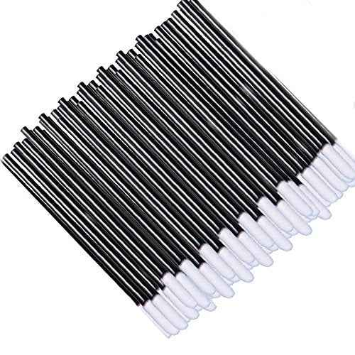 500Pcs/Set Disposable Lip Brushes Make Up Brush Lipstick Lip Gloss Wands Applicator Tool Makeup Beauty Tool Kits (Black)