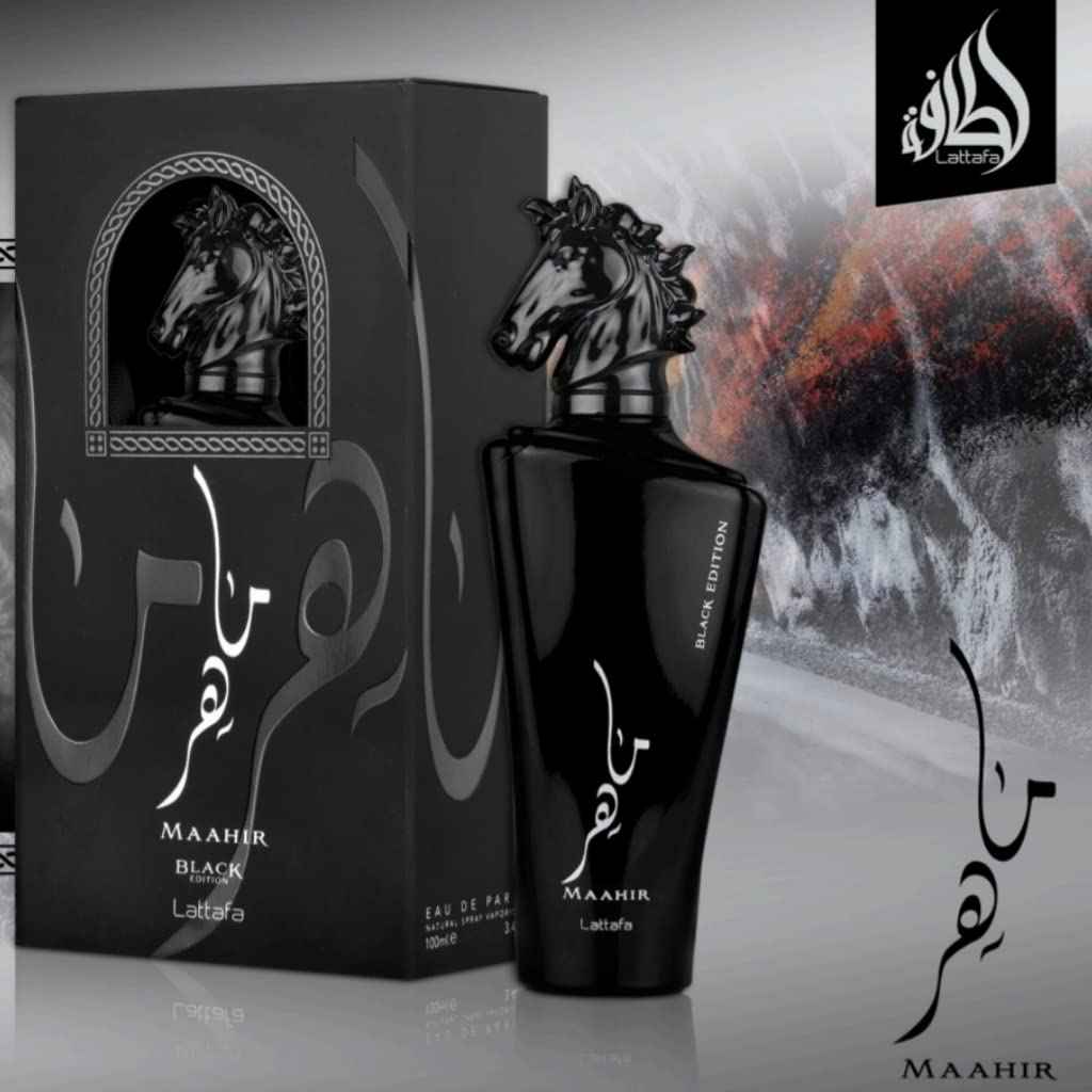 Lattafa Perfumes Xtra Value Pack - Maahir & Maahir Black Edition EDP - Eau de Parfum 100ML (3.4 oz) I