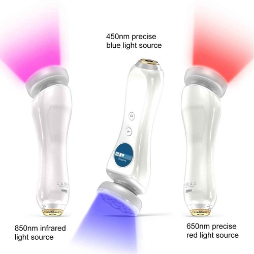 5-in-1 Beauty Massager for Face and Neck, Facial Massager for Skin Care, Red Light, Thermal, and Vibration Technologies, Improve, Firm,Tightening and Smooth Has Skin Detection Function