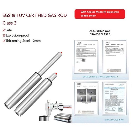 McDooFly Ergonomic Saddle Stool with Wheels Rolling Chair Professional Saddle Chair Heavy Duty Adjustable Swivel Hydraulic Stool for Massage Hair Stylist Salon Tattoo Office (Camel, Without backrest)