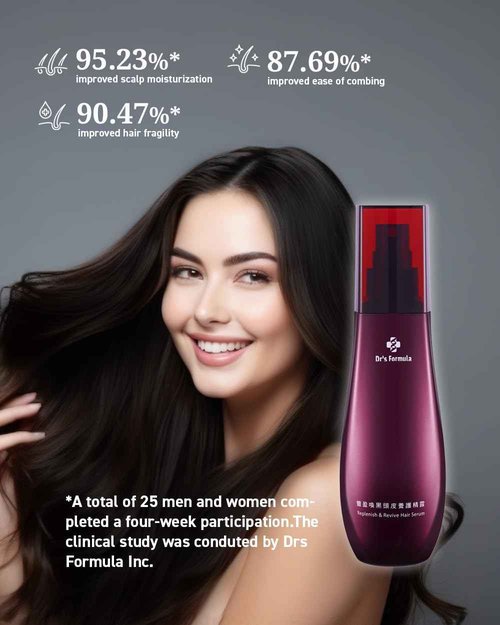 Dr's Formula Age-Defying Hair Serum, Delays & Reduces Signs of Aging Gray Hair, Revitalizes Scalp, Softens Keratin, Adds Volume & Deepens Hair Color, 5.29 fl oz