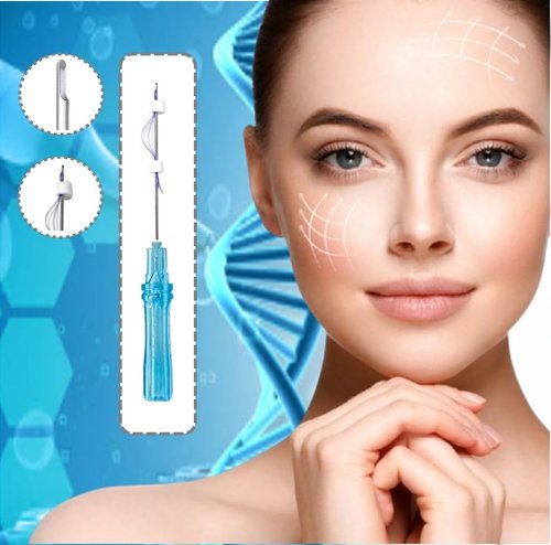 ACE PDO Threads Lift/Made in KOREA - Multi Thread Type/L-Type Blunt for Face Lift (16pcs) (23G38mm), Blue