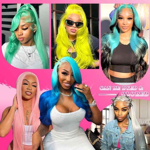 IUPin 32 Inch 613 13x6 Lace Front Wig Human Hair 220% Density Blonde Wig Human Hair Straight 613 HD Lace Frontal Wig Human Hair Transparent HD Lace Pre Plucked for Women