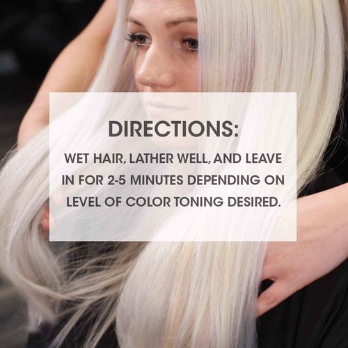 SEVEN Hair Care Rinzu Helio Violet Shampoo for Women & Men with Green Tea & Amino Acid, Purple Shampoo for Blonde Hair & Brassiness, Sulfate + Paraben Free, Cruelty Free, Made in USA, 32 oz