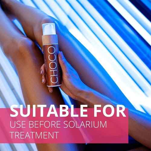 COCOSOLIS Bio Body Oil Bundle – Choco Tanning Oil and Glow Body Shimmer Lotion - Get a Healthy, Glowing, and Longer Lasting Tan