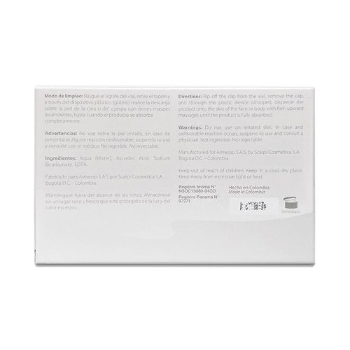 AM Armesso | Vitamin C 20% – Brightening & Antioxidant Serum | With 20% Ascorbic Acid | For Professional Use Only | 5x10mL Vials