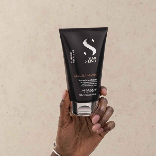 Alfaparf Milano Semi di Lino Cellula Madre Beauty Genesis and Smooth Multiplier Set for Frizzy Hair - Controls and Straightens Frizz for Healthy Hair - Protects and Enhances Cosmetic Color