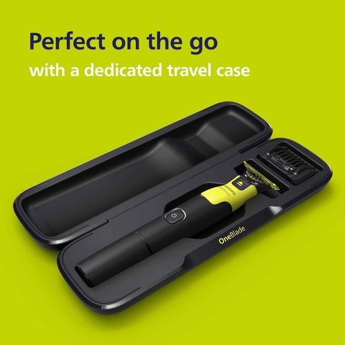 Philips Norelco OneBlade 360 with Connectivity Face & Body Hybrid Electric Trimmer & Shaver, QP4631/90 + Philips Norelco Genuine OneBlade 360 Blade Replacement Blades, 2 Count, QP420/80