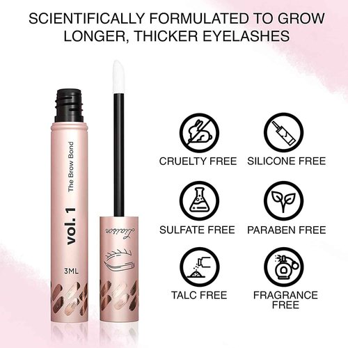 Liaison Brow & Lash Bundle – Mascara Bond (4ml) for Long, Volumized Lashes + Brow Root Activator Serum (3ml) for Thicker, Fuller Eyebrows – Vegan, Paraben-Free, Peptide-Infused Lash & Brow Growth Set